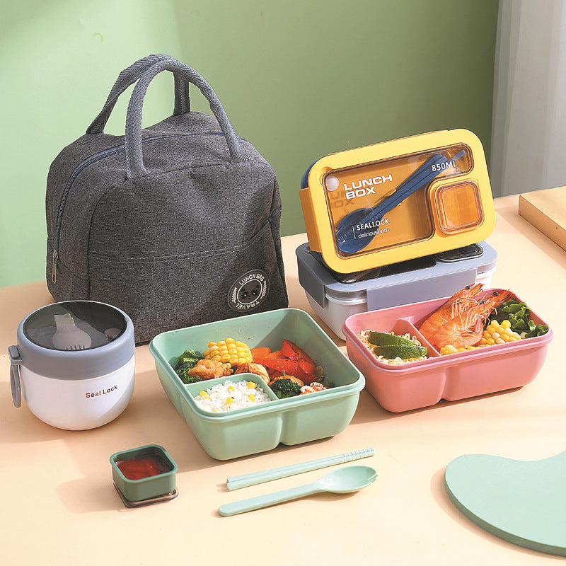 Portable Compartment Microwave Lunch Box