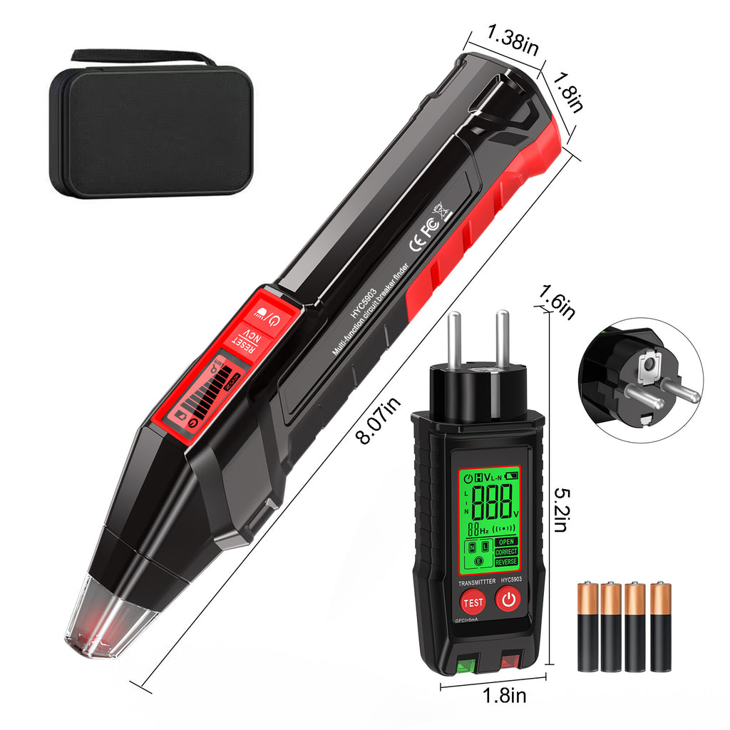 Multifunctional Circuit Breaker Finder Socket Tester for Home Wiring Installation teemdrop