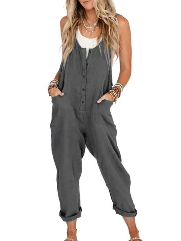 Relaxed and casual fashionable one-piece pants