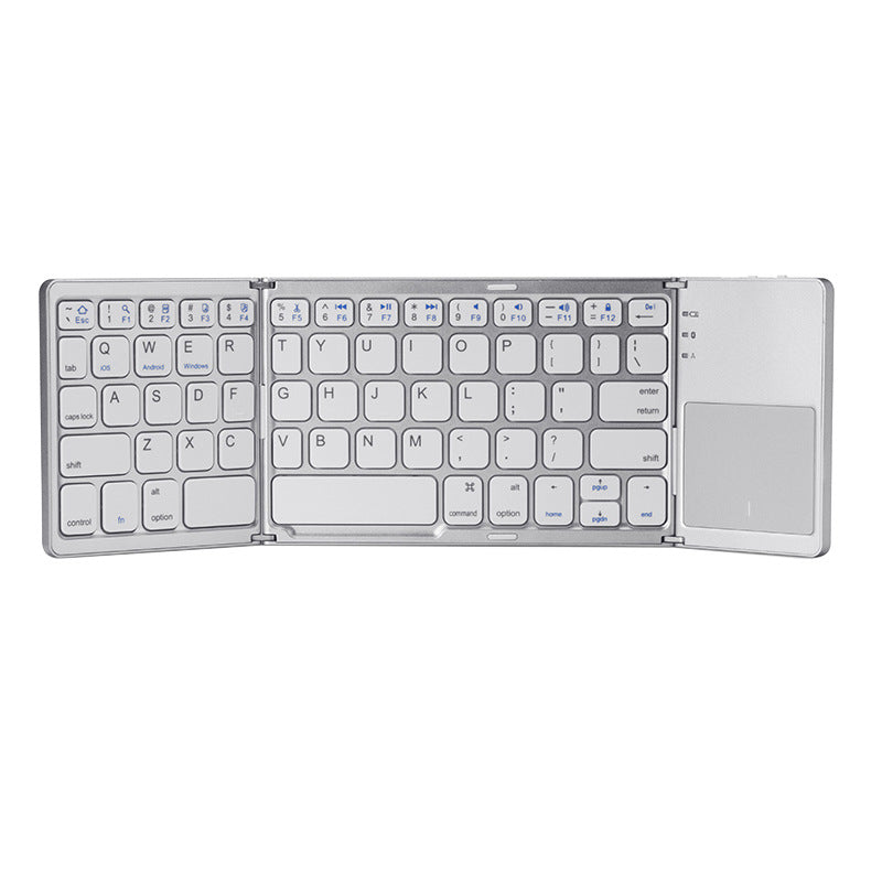 Three-Fold Ultra-Thin Wireless Bluetooth Keyboard