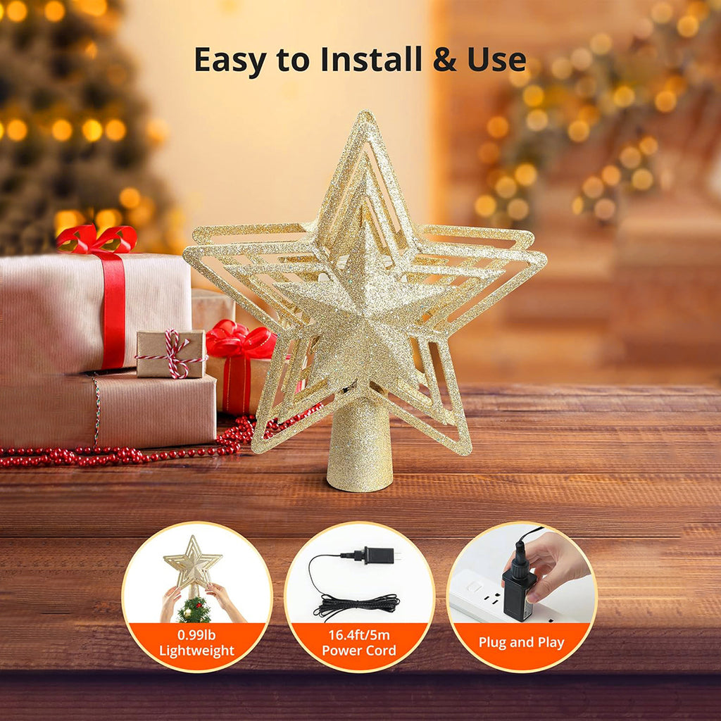 Christmas Tree Star Topper Decoration