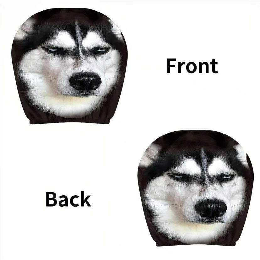 Car headrest cover