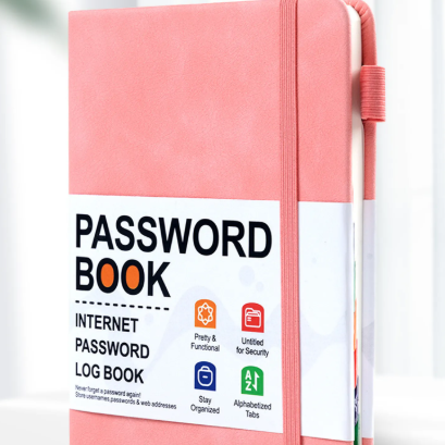 Strap Password Organizer Notebook