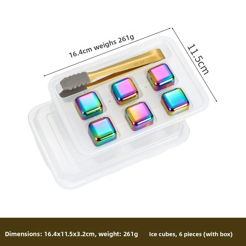 Reusable Stainless Steel Ice Cubes for Drinks
