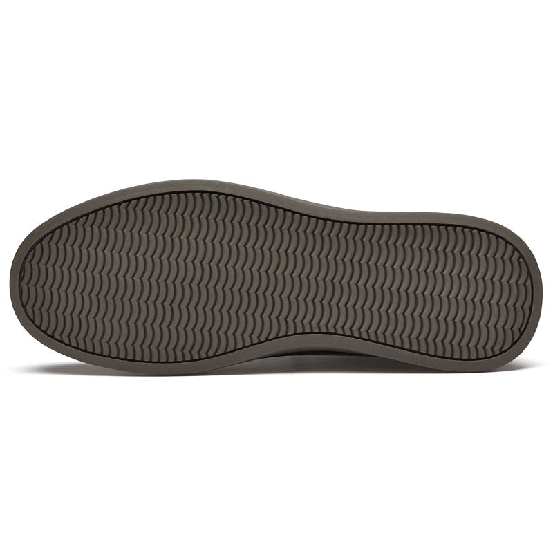 Cowhide platform height-increasing sneakers teemdrop