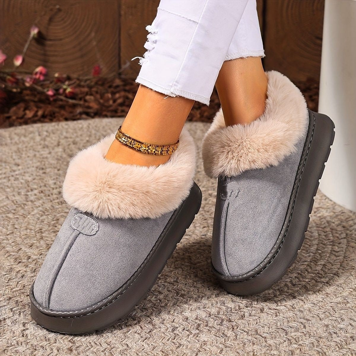 Home cotton slippers teemdrop