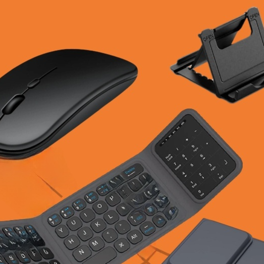 Foldable Bluetooth Keyboard with Touchpad and Mouse Set