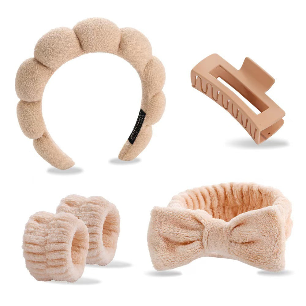 Lady's velvet sponge hairband teemdrop