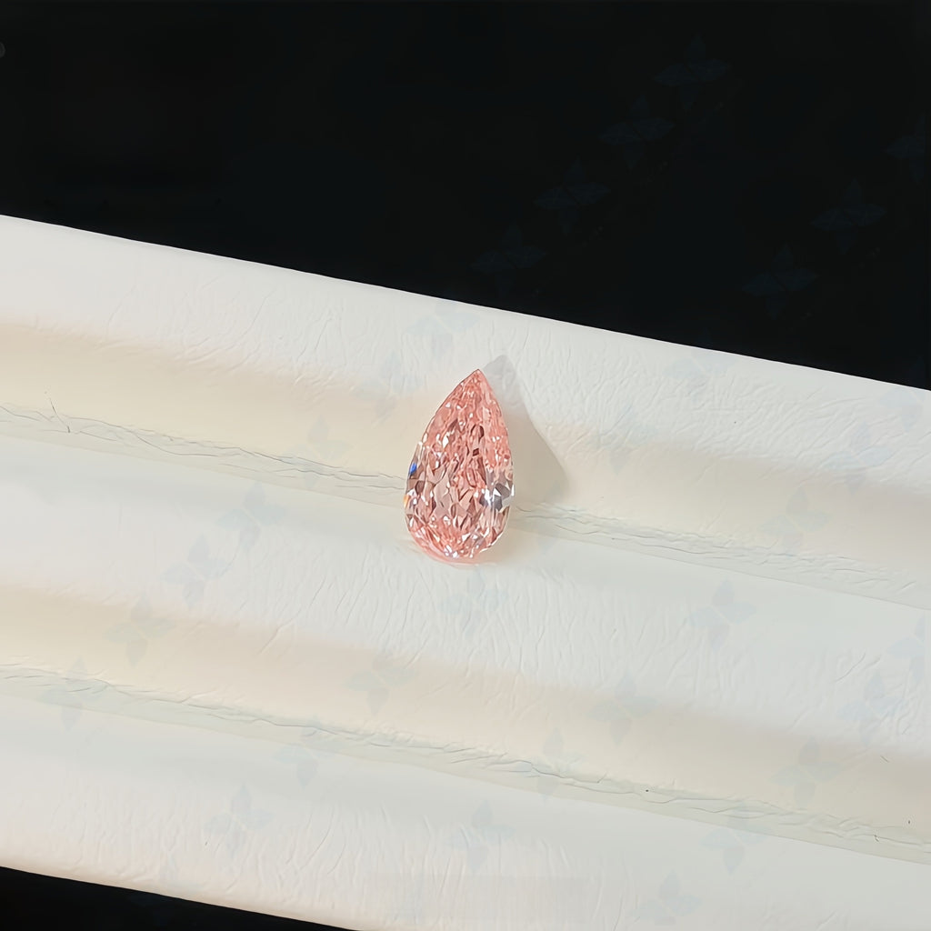 Pear-Shaped Pink Diamond with IGI Certification