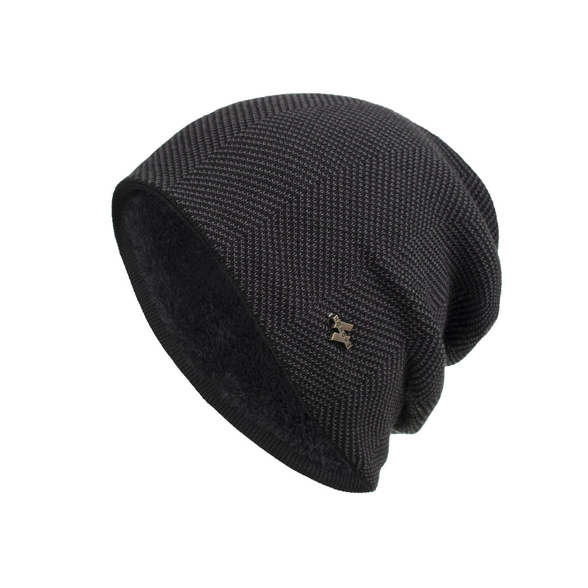 Fleece Lined Knitted Winter Hat