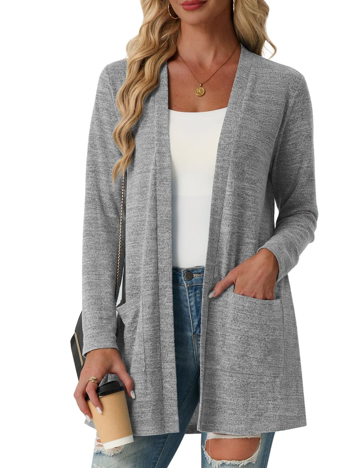 Long-sleeved knit sweater teemdrop