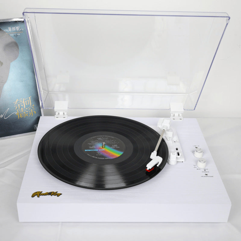 Home Retro European-style Wooden Black Glue Record Player teemdrop