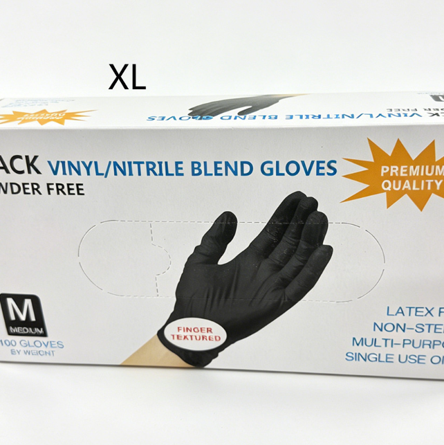 Disposable Black Nitrile Gloves