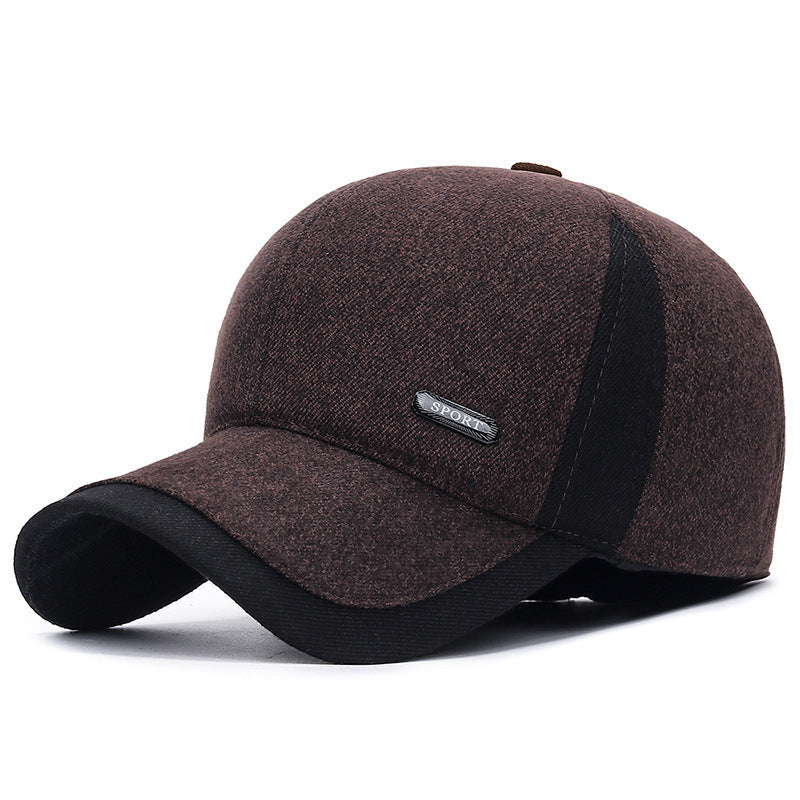 Men's winter and autumn ear-protection beanie hats teemdrop