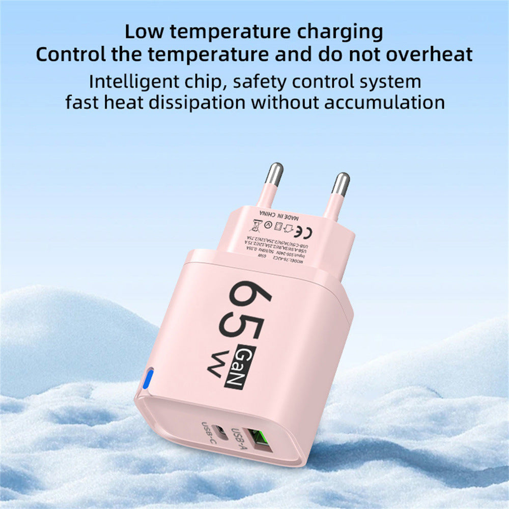 65W GaN USB Type C Fast Charger