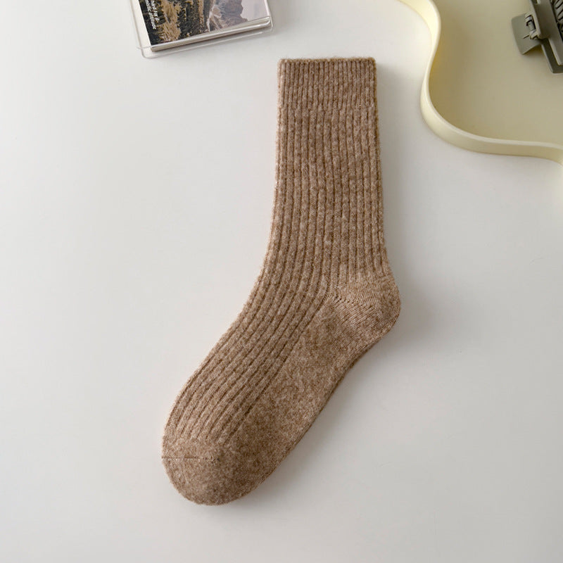 Vintage Wool Blend Mid Tube Socks