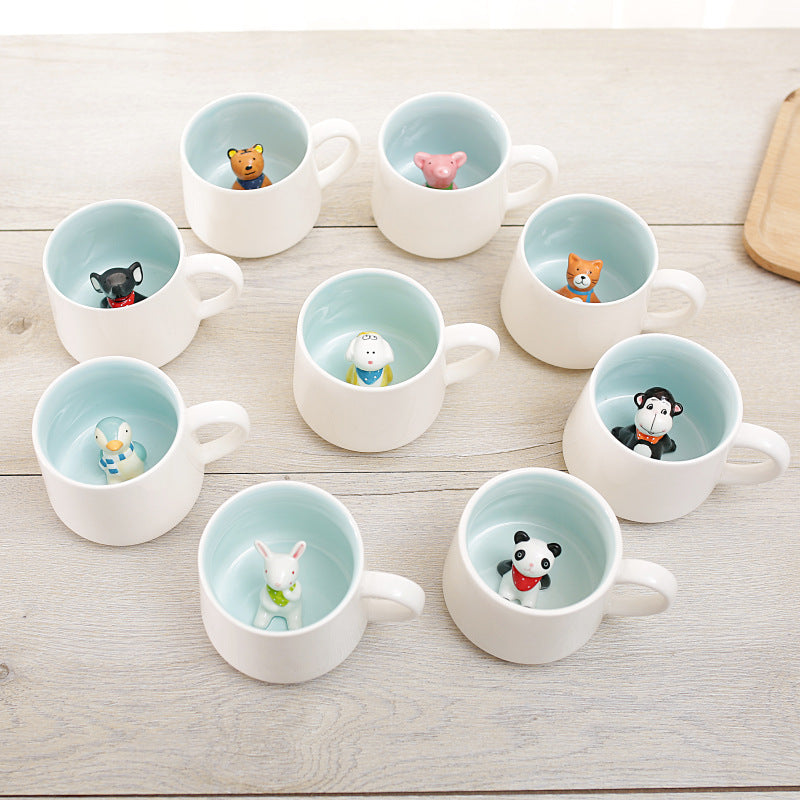 Creative 3D Animal Ceramic Mug