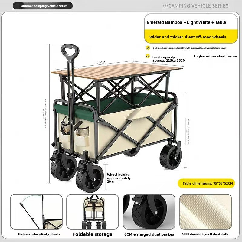Outdoor folding trolley teemdrop