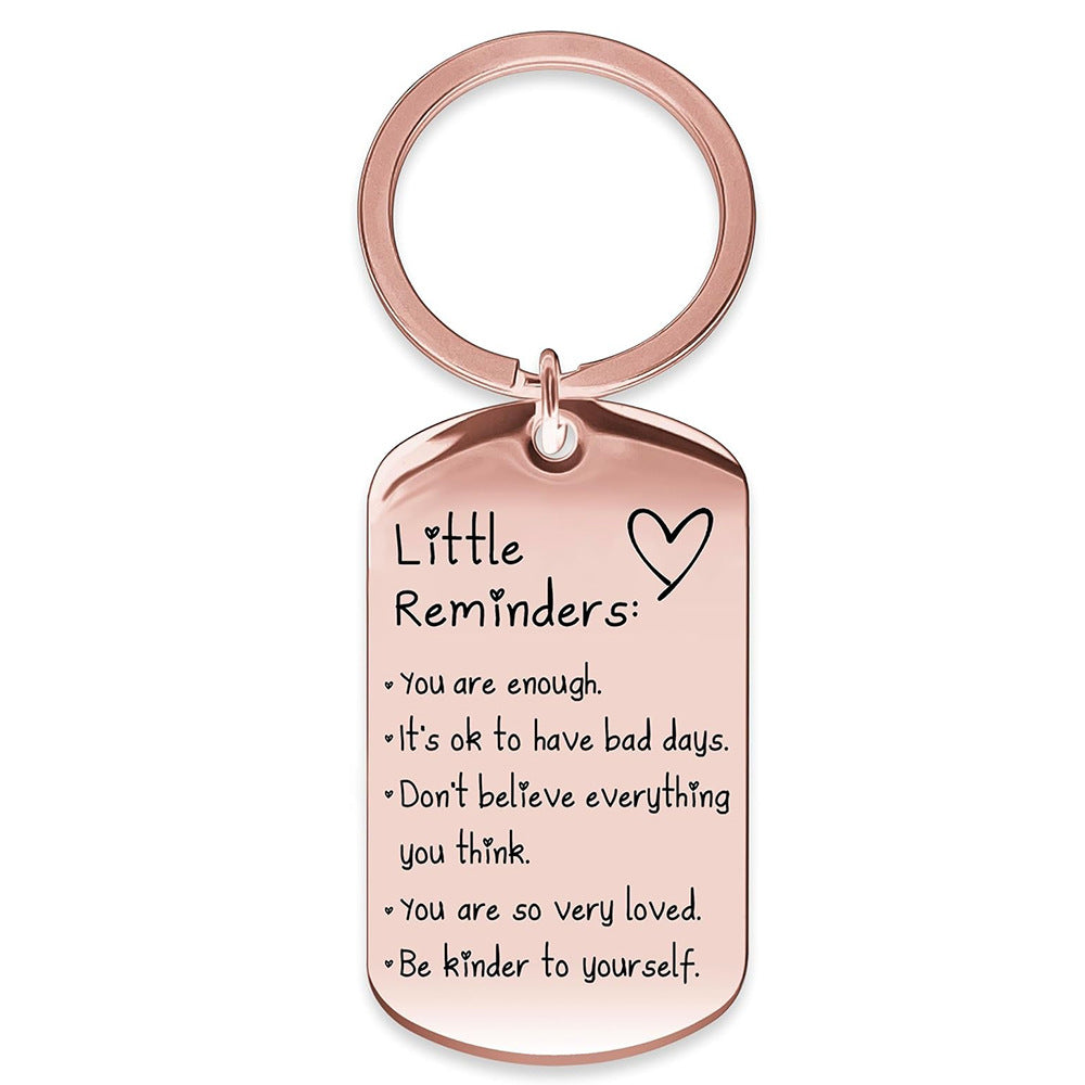 Inspirational Stainless Steel Keychain