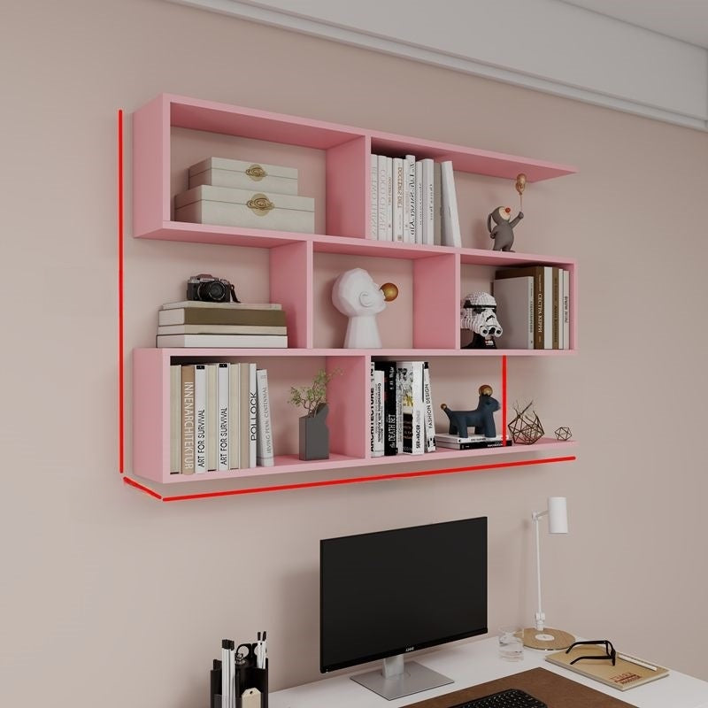 Modern 3-Tier Wall Mounted Particleboard Storage Shelf Rack teemdrop