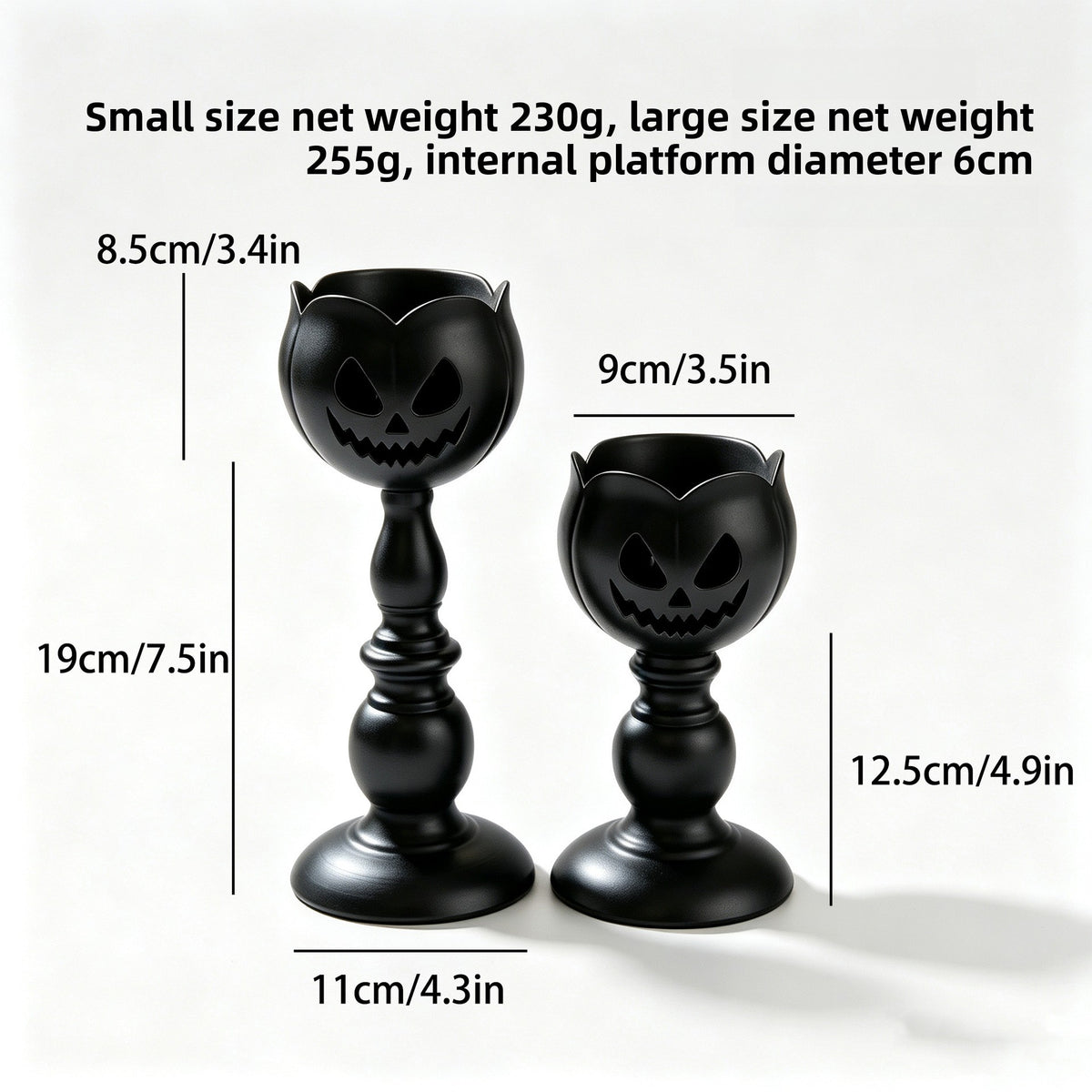 Halloween Retro Cast Iron Candle Stand