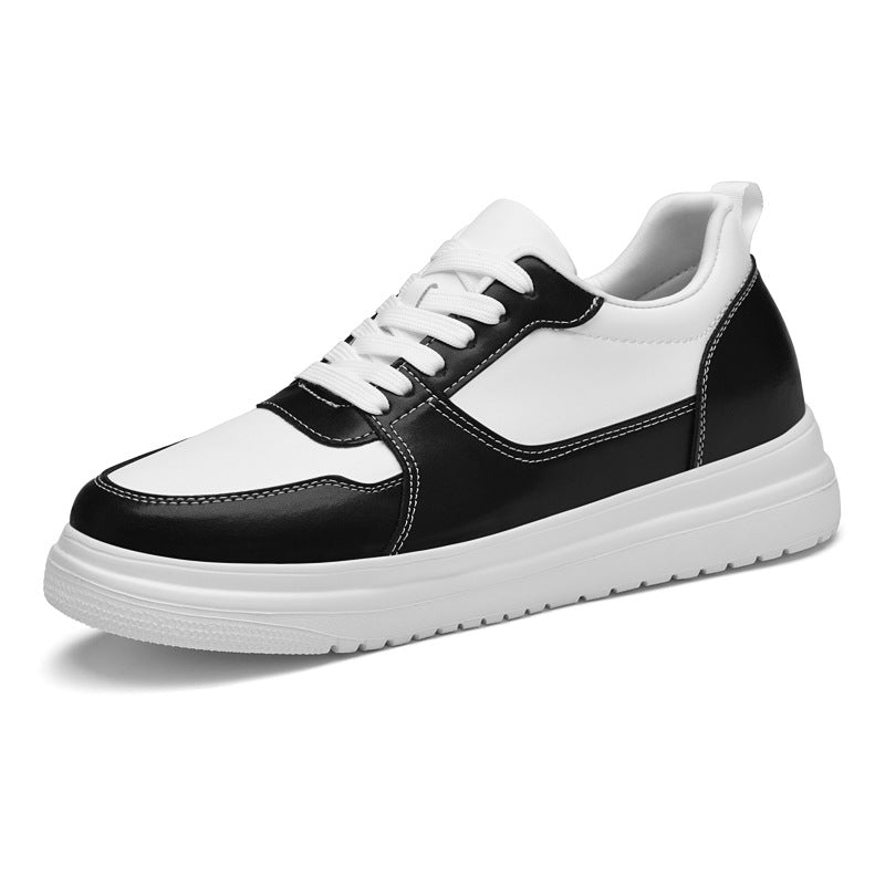 Men Breathable Hidden Height Increasing Casual Sneakers Lightweight Slip On Flat Shoes teemdrop