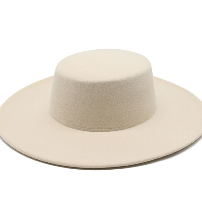 10cm Large Brim Thickened Flat Hat teemdrop