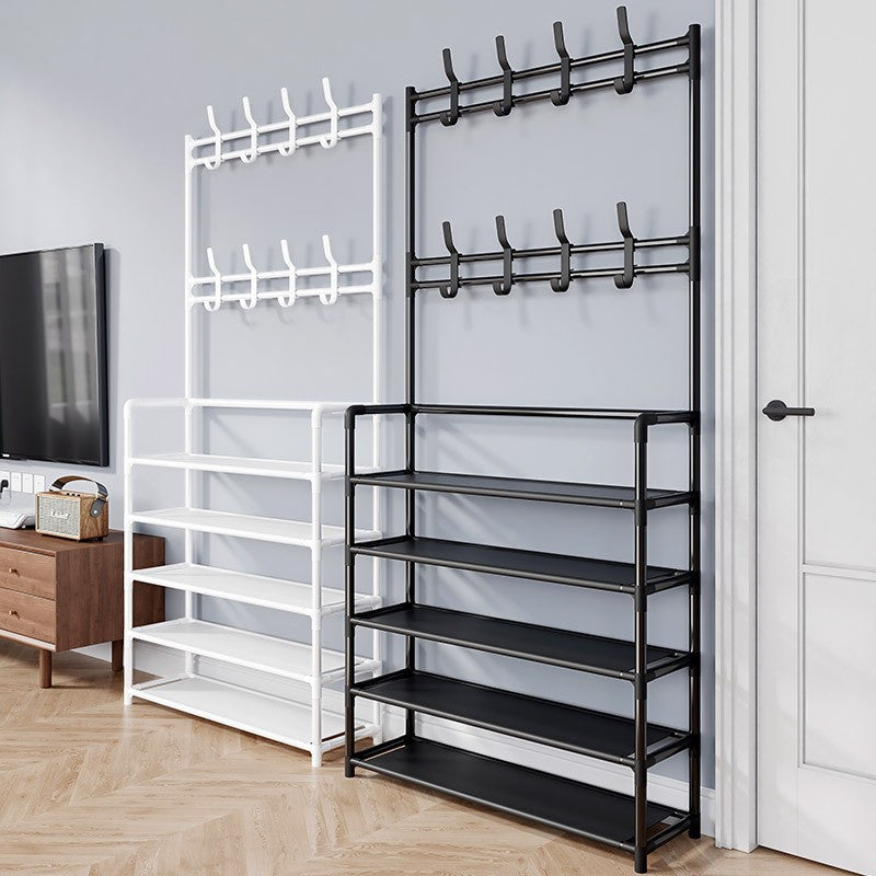 Multi-Layer Space-Saving Metal Shoe Rack Storage Organizer Shelf