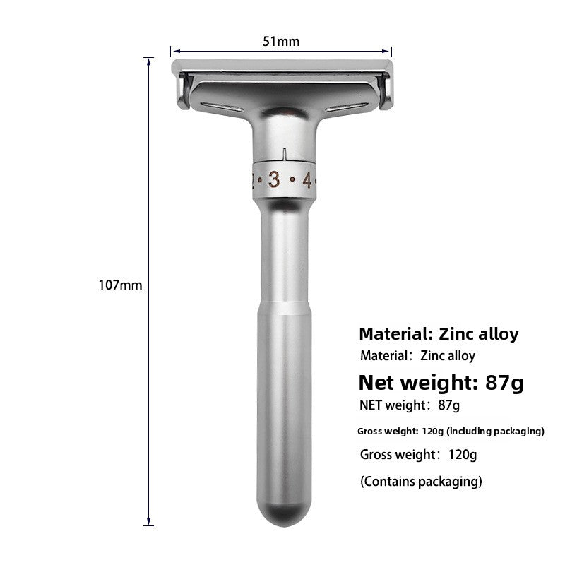 Manual Double-Edged Shaving Razor