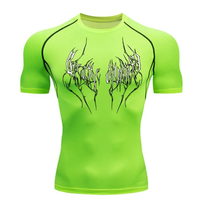 Men's Short Sleeve Compression Running T-Shirt teemdrop