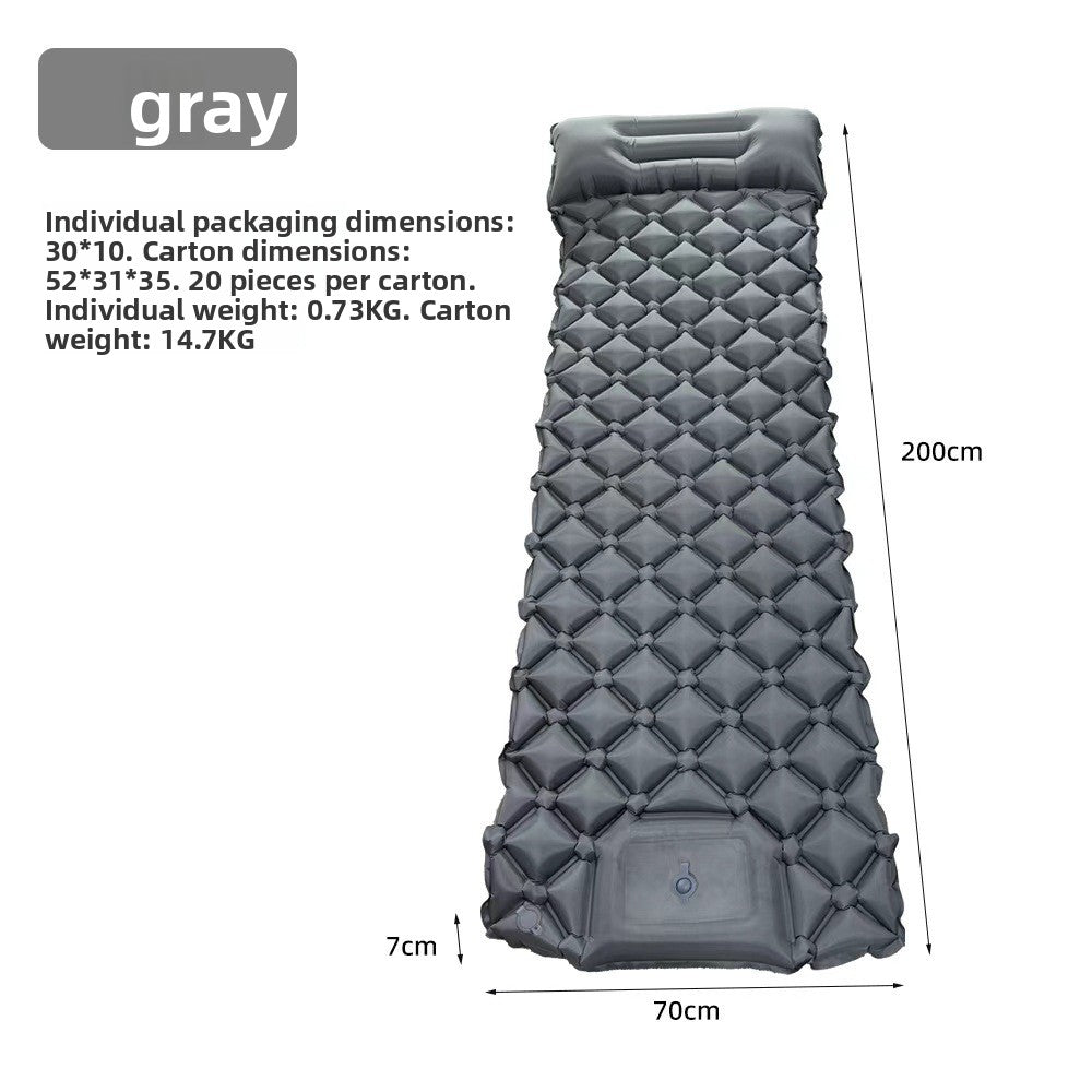 Ultra-Light Foot-Operated Automatic Inflatable Camping Mattress with Pillow teemdrop