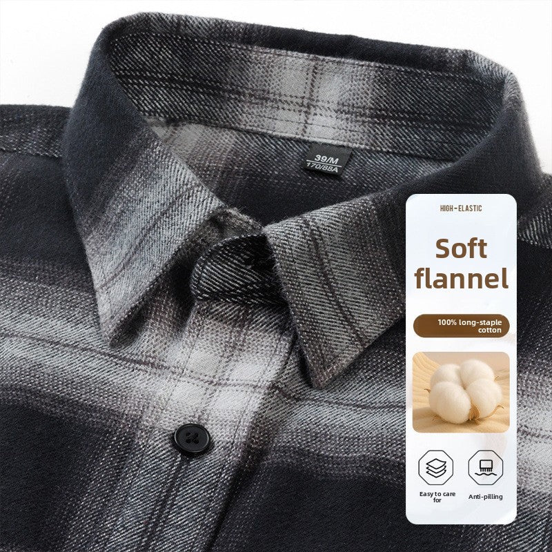 Mens Flannel Plaid Shirt