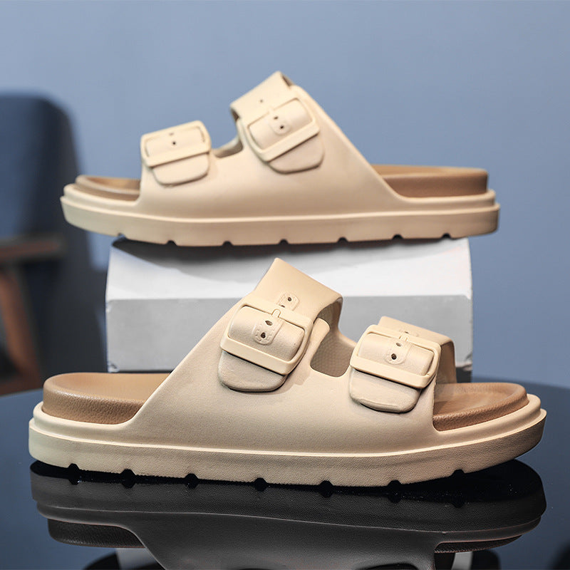 Men's Fashion Double-Layer Thick Sole EVA Slide Sandals teemdrop