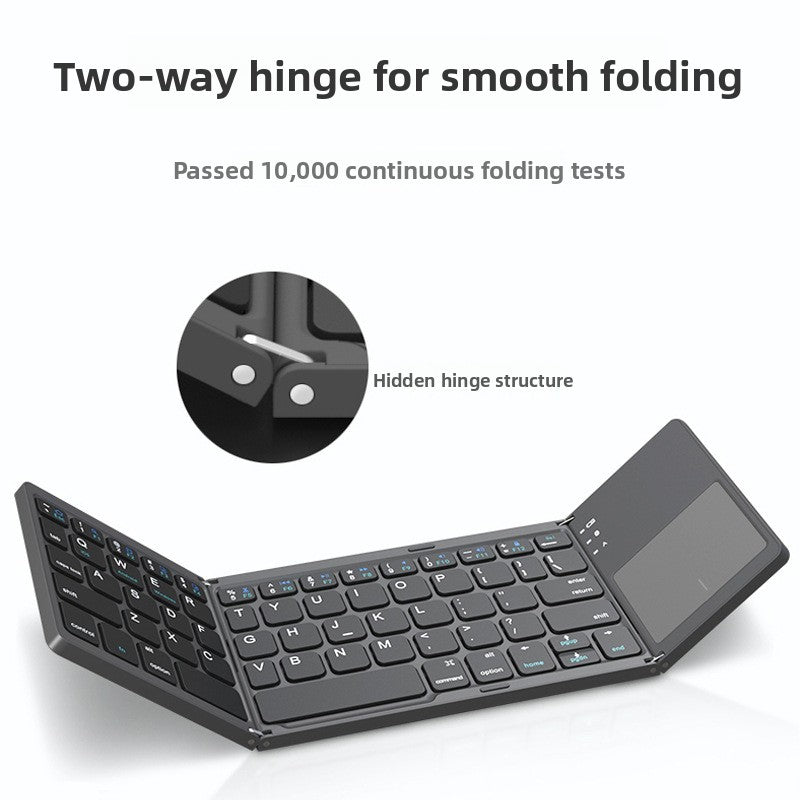Three-Fold Ultra-Thin Wireless Bluetooth Keyboard