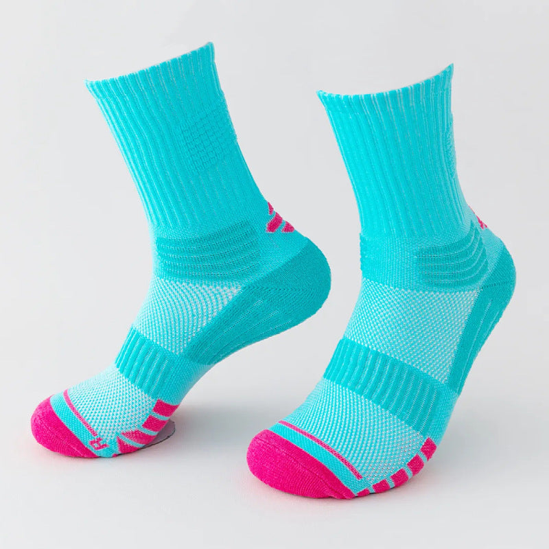 Shock-absorbing high-top sports socks teemdrop