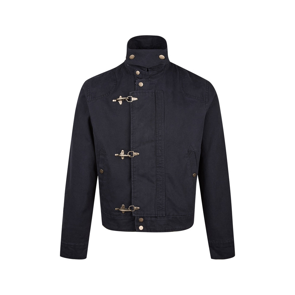 Stand Collar Cotton Canvas Workwear Jacket teemdrop