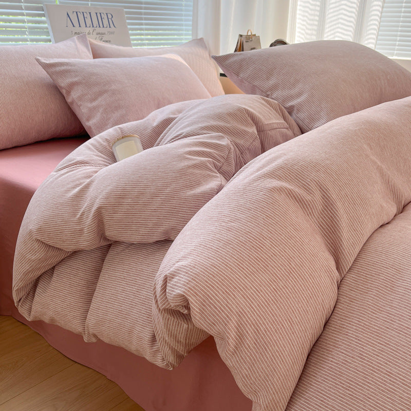 Simple Stripes Washed Cotton Bed Set