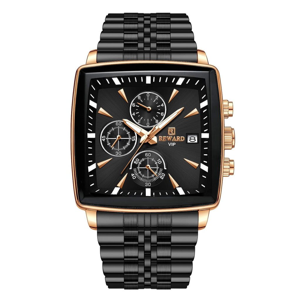 Men's watch with multi-function chronograph teemdrop