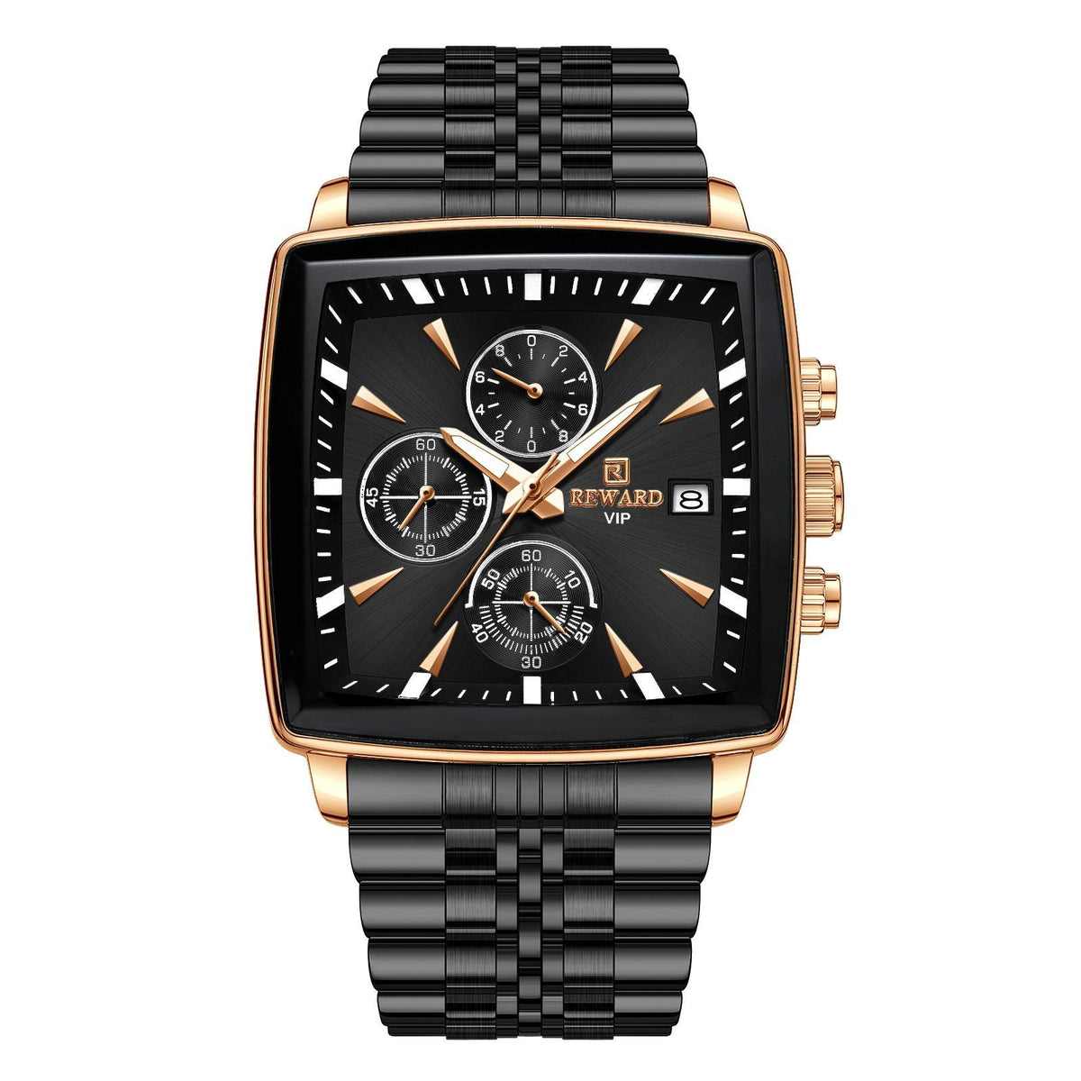 Men's watch with multi-function chronograph teemdrop