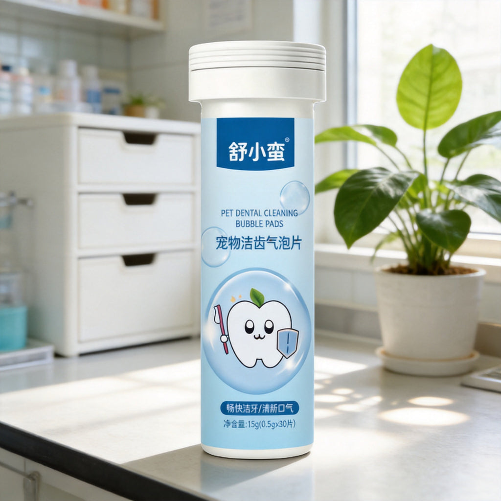 Pet Dental Cleaning Effervescent Tablets for Cats and Dogs