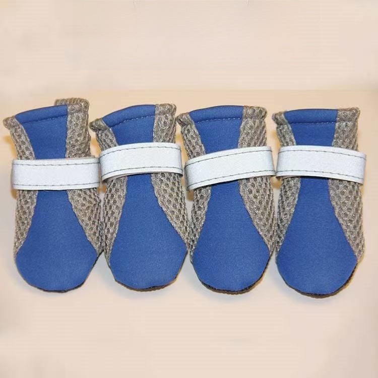 Reflective Mesh Dog Shoes with Anti-Slip Sole