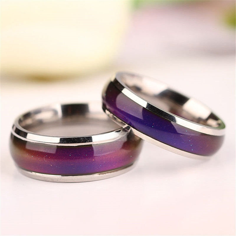 Mood-sensitive temperature-changing ring