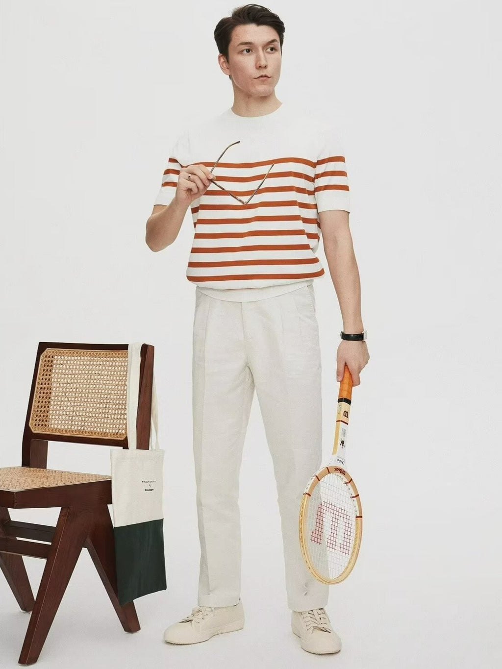 Silk-spun blended sailor shirt for men teemdrop