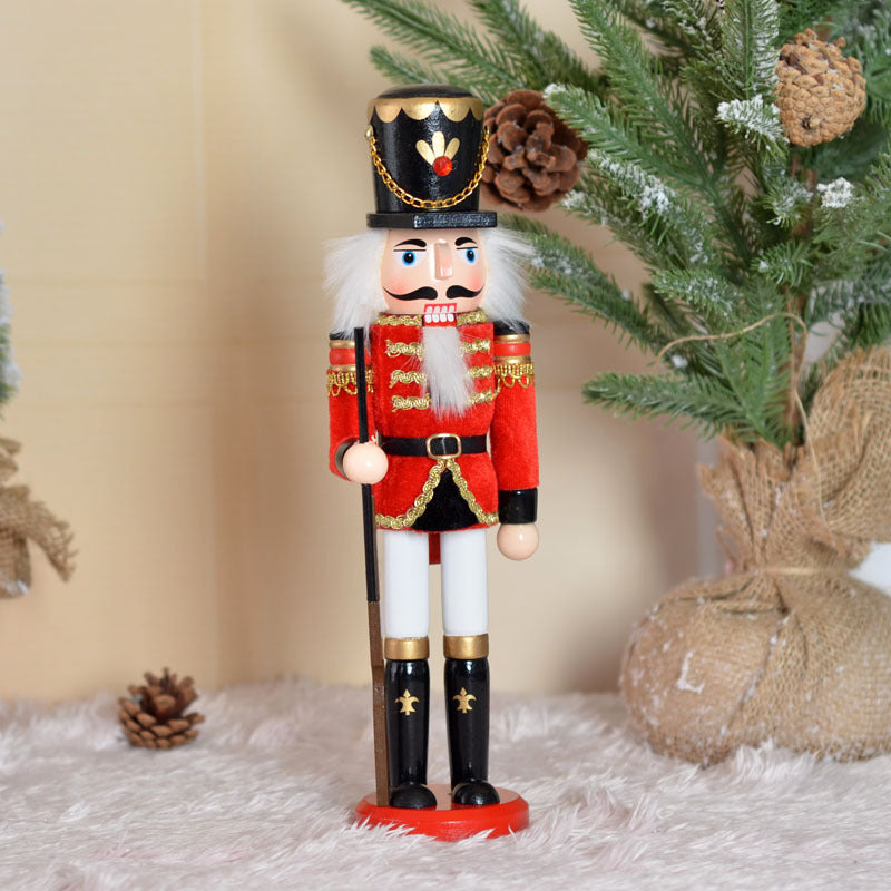 Russian Soldier Nutcracker Wooden Decoration Doll