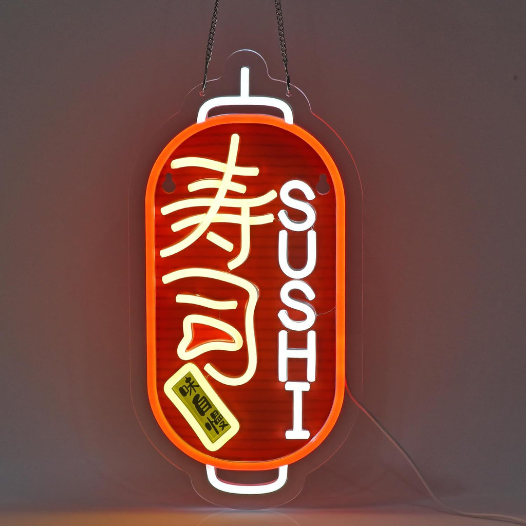 Sushi LED Neon Sign Dimmable Wall Decor Light for Kitchen Home Art Decoration