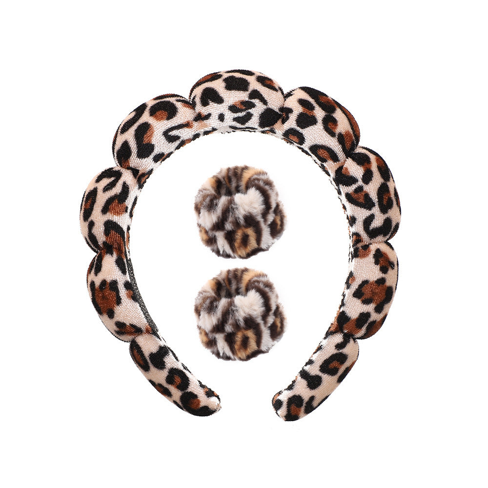 Lady's velvet sponge hairband teemdrop
