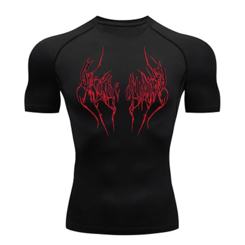 Men's Short Sleeve Compression Running T-Shirt teemdrop