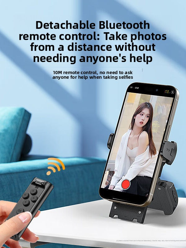 Crenov Mobile Phone Stabilizer Anti-Shake Magnetic Stand Bluetooth Remote Control Shooting Aid for Vlog Shooting Horizontally and Vertically teemdrop