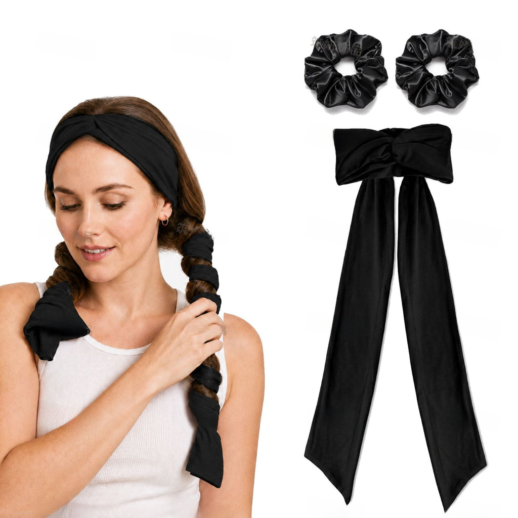 Heat-Free 2-in-1 Curling Hairband Magic Hair Curler Ribbon for Women teemdrop