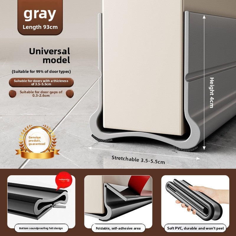 Self-Adhesive Under Door Draft Stopper Weather Stripping Seal Strip teemdrop